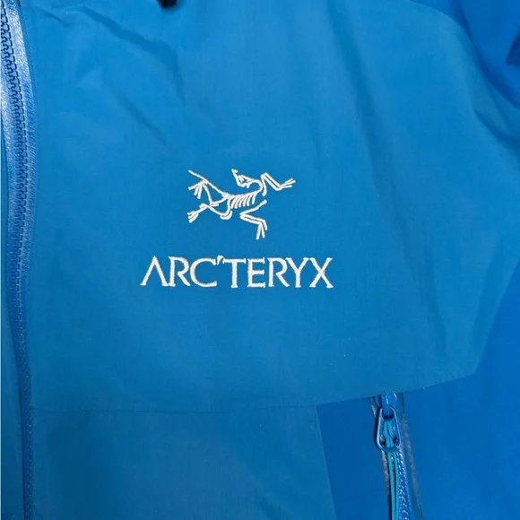 Arc’teryx Gore-Tex Shell Jacket Mens LG Blue Waterproof Alpine Hiking Pit zips - Picture 2 of 16